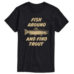 Instant Message - Fish Around - Men's Short Sleeve Graphic T-Shirt