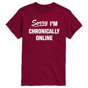 Instant Message - Sorry I'm Chronically Online - Men's Short Sleeve Graphic T-Shirt