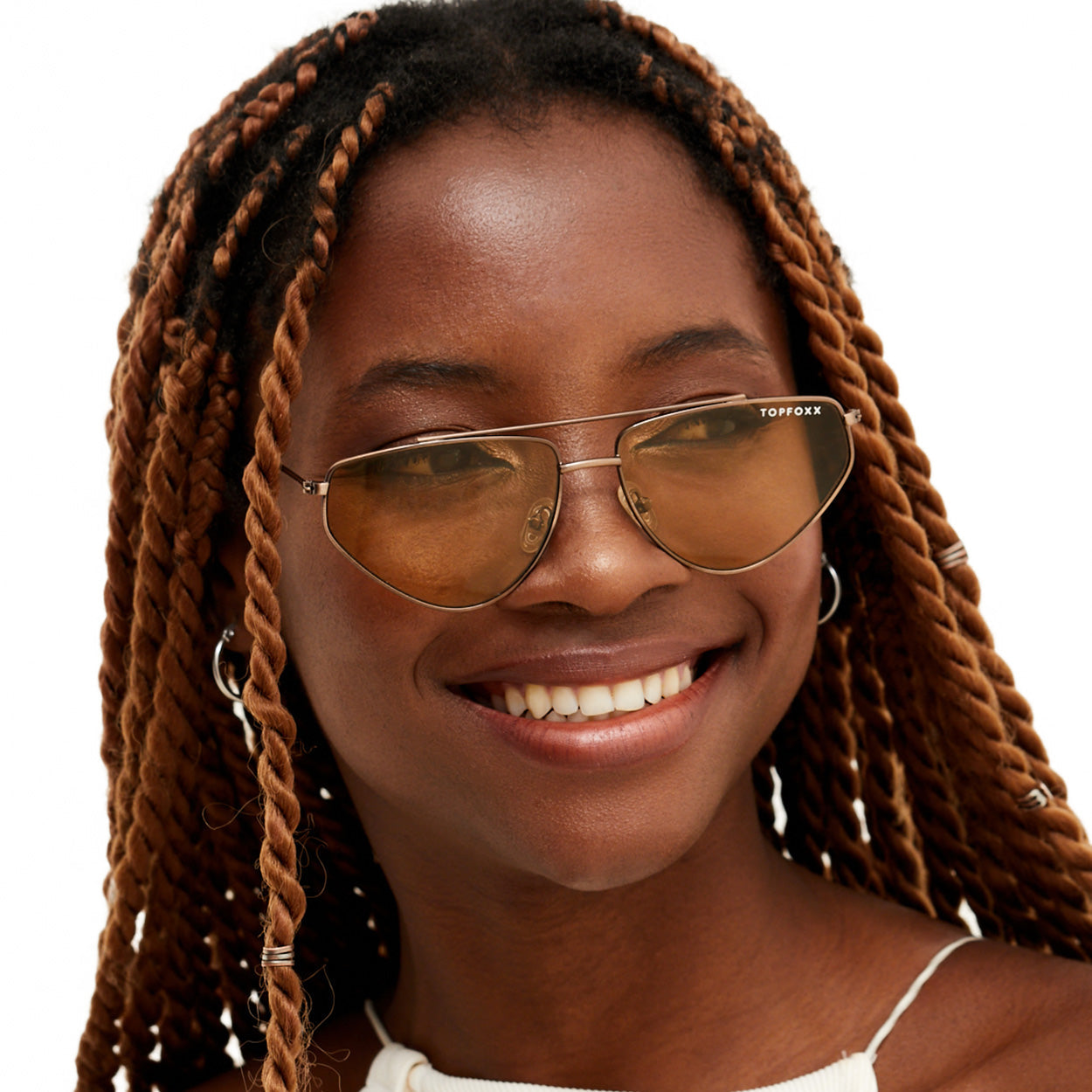 TopFoxx Hasta La Vista - Yellow Women's Sunglasses - Image 3