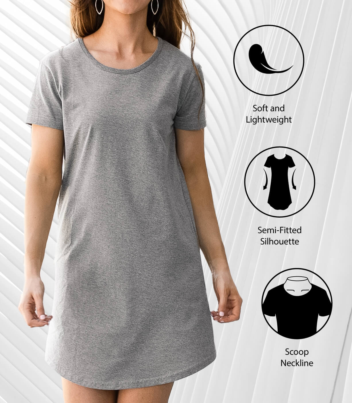 Instant Message - Light Up The Night Menora - Ladies Any Way Dress - Image 8