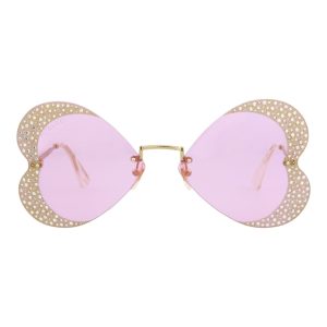 Gucci Cat Eye-Frame Metal Sunglasses