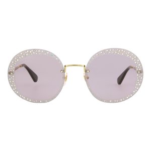 Gucci Round-Frame Metal Sunglasses - GG0899S-30010510-001