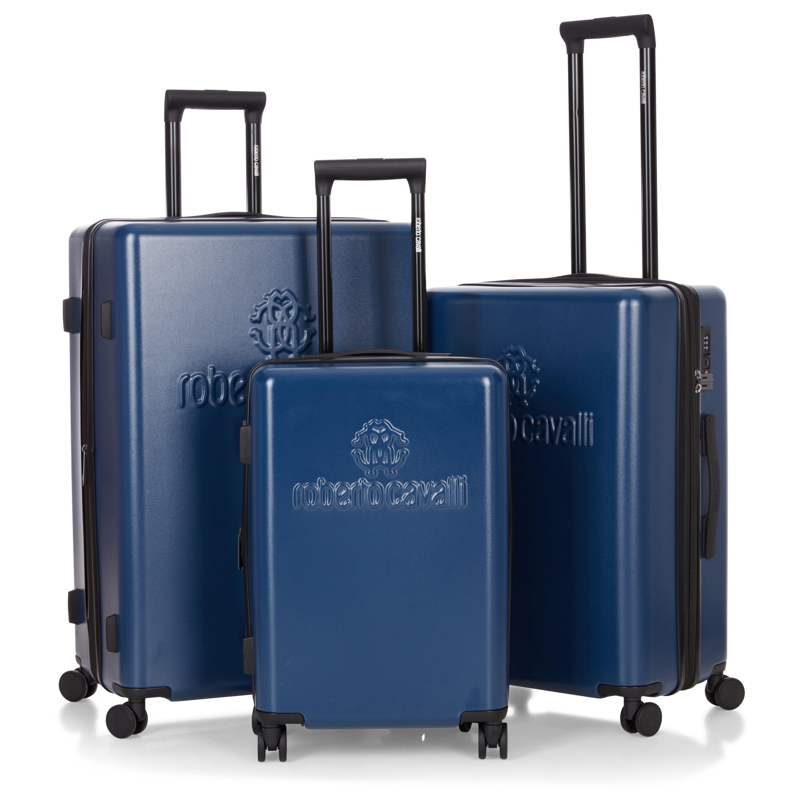 Roberto Cavalli 3 Piece Luggage Set with Expandable Hard Shell & 8 Spinner Wheels - Image 6