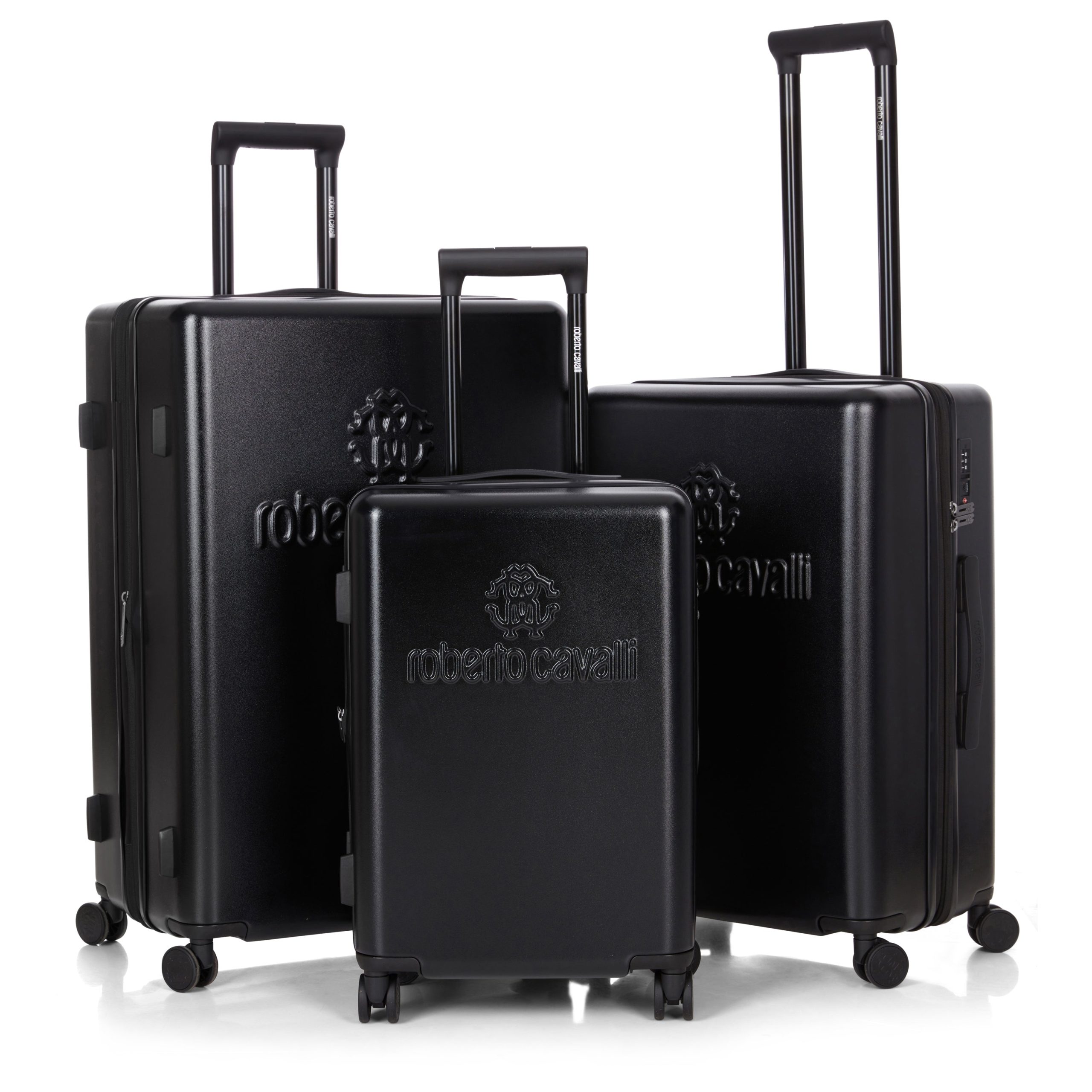 Roberto Cavalli 3 Piece Luggage Set with Expandable Hard Shell & 8 Spinner Wheels - Image 9
