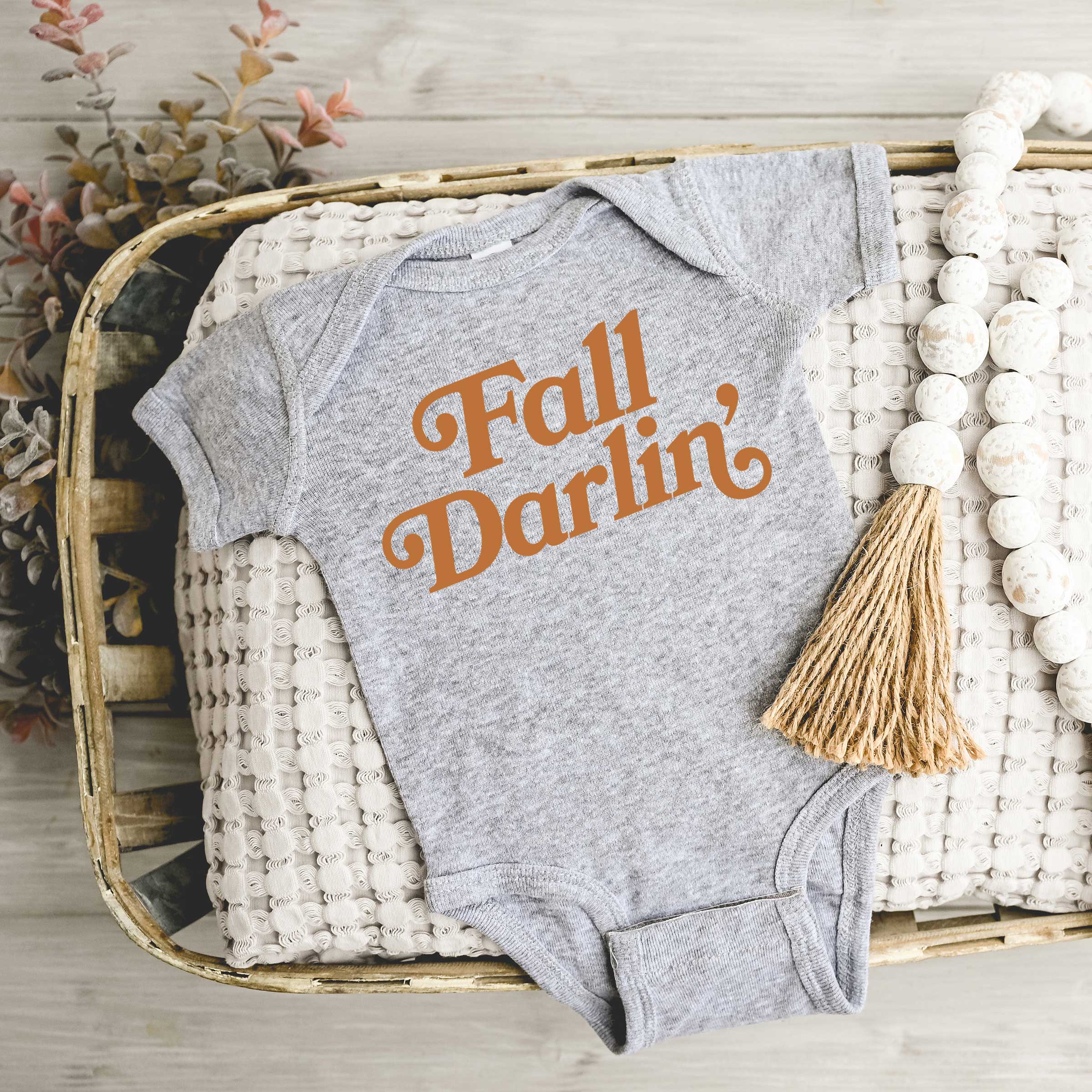 The Juniper Shop Baby Fall Darlin' Graphic Short Sleeve Onesie - Image 3