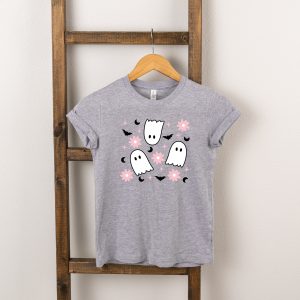 The Juniper Shop Toddler Ghost Flowers Short Sleeve Crew Neck