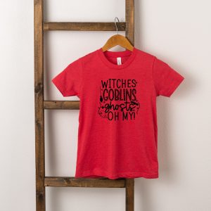 The Juniper Shop Toddler Witches Goblins Ghosts Short Sleeve Crew Neck
