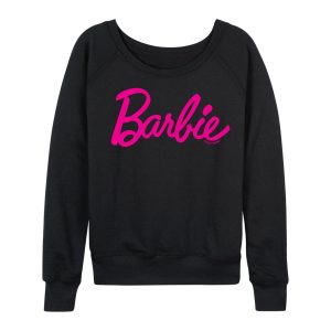 Barbie - Classic Logo - Women's Lightweight French Terry Long Sleeve Shirt