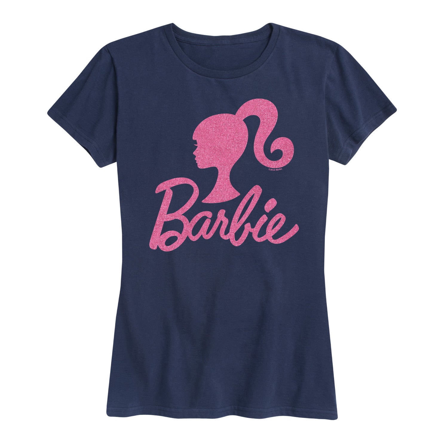 Barbie - Logo Pink Glitter - Women's Short Sleeve Graphic T-Shirt - Image 3