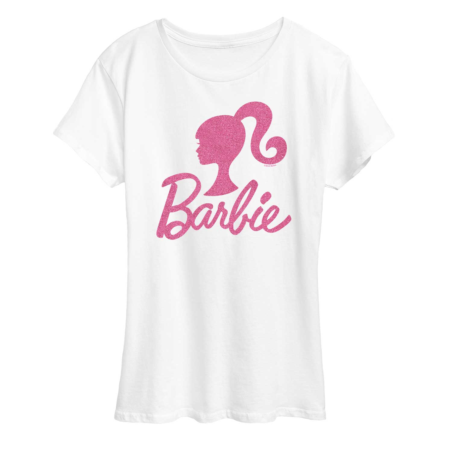 Barbie - Logo Pink Glitter - Women's Short Sleeve Graphic T-Shirt