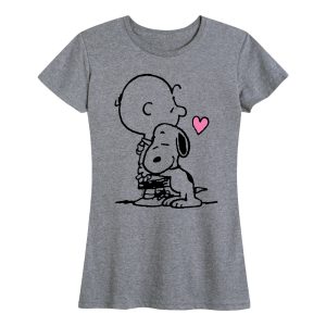 Peanuts - Snoopy Charlie Brown Hug - Women's Short Sleeve Graphic T-Shirt