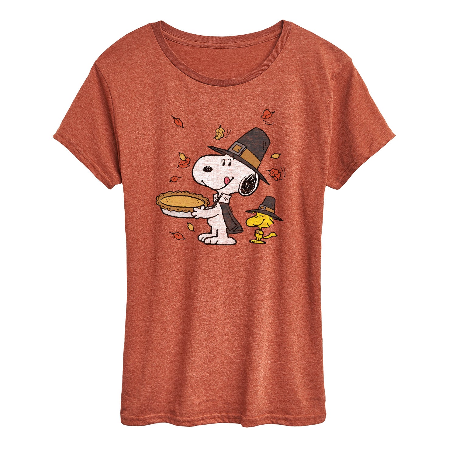 Peanuts - Thanksgiving Scene - Women's Short Sleeve Graphic T-Shirt