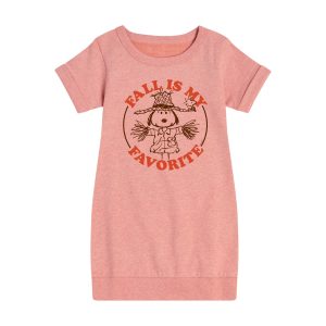 Peanuts - Fall Is My Favorite - Toddler And Youth Girls Fleece Dress