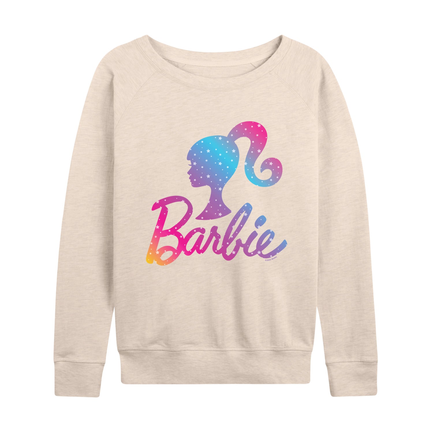 Barbie - Holidays & Christmas - Ombre Iconic Logo - Women's Lightweight French Terry Long Sleeve Shirt