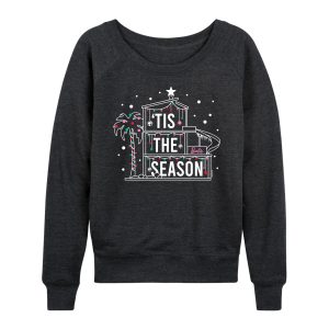 Barbie - Holidays & Christmas - Tis The Season In The Dreamhouse - Women's Lightweight French Terry Long Sleeve Shirt