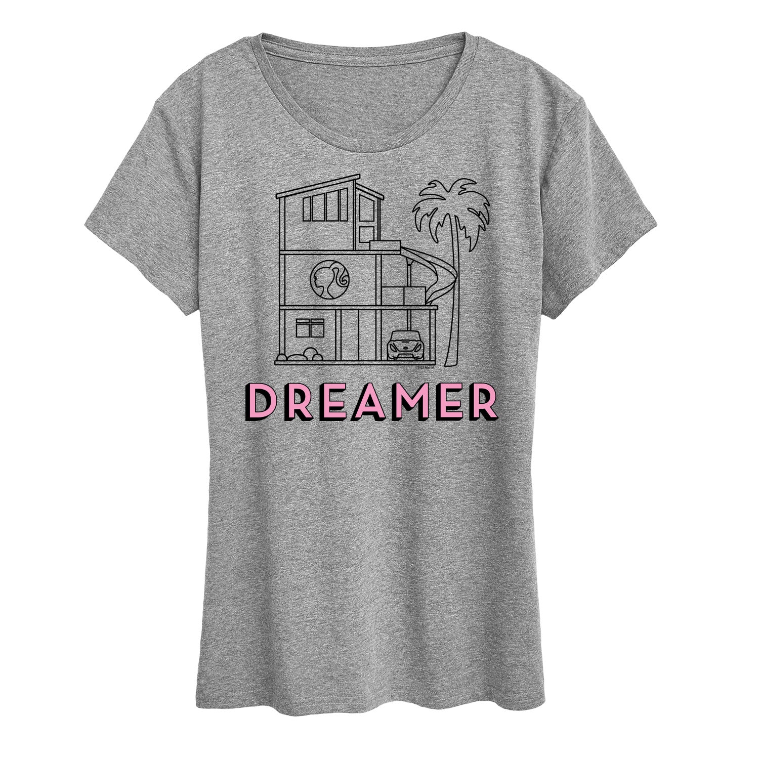 Barbie - Dreamer - Original Dreamhouse Layout - Women's Short Sleeve Graphic T-Shirt - Image 2