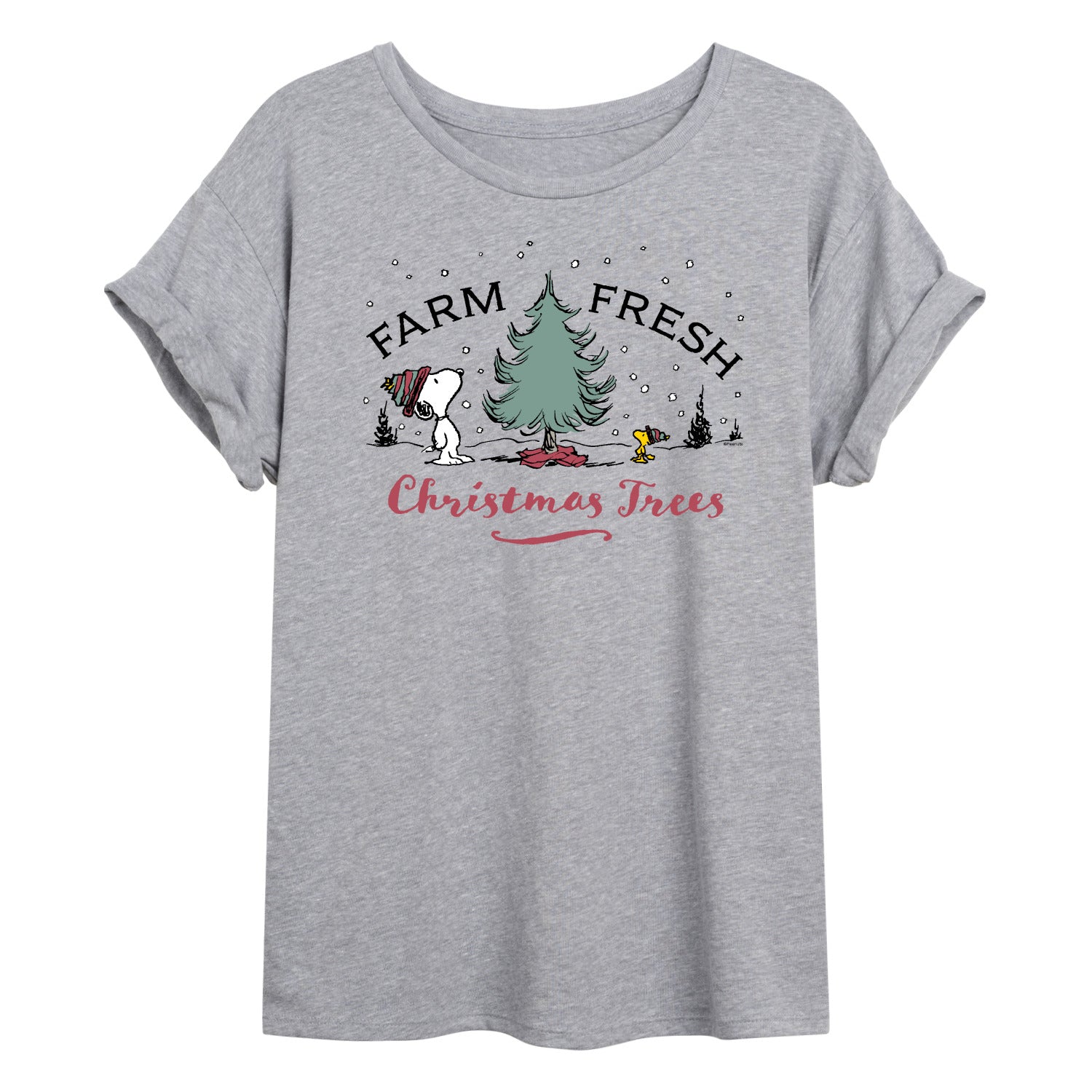 Peanuts - Farm Fresh Trees - Women's Oversized T-Shirt