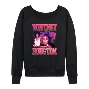 Whitney Houston - Vintage Whitney - Women's Lightweight French Terry Long Sleeve Shirt