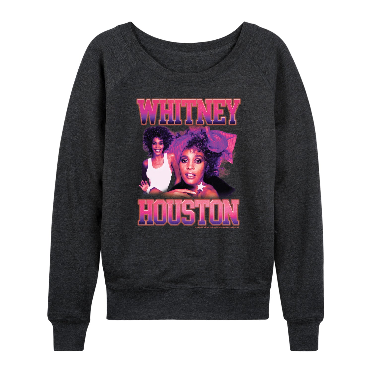 Whitney Houston - Vintage Whitney - Women's Lightweight French Terry Long Sleeve Shirt - Image 2