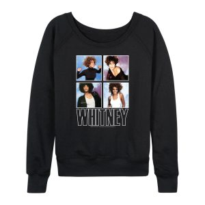 Whitney Houston - Whitney Grid - Women's Lightweight French Terry Long Sleeve Shirt