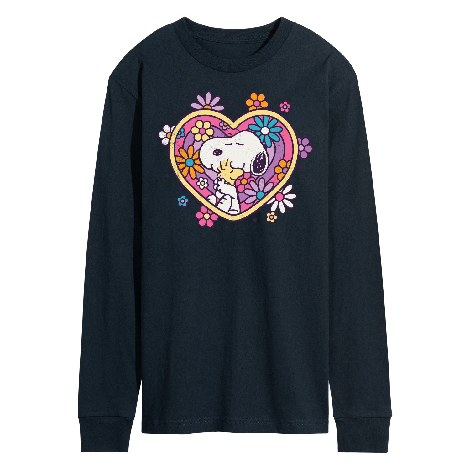 Peanuts - Hug Heart Flower - Men's Long Sleeve T-Shirt - Image 3