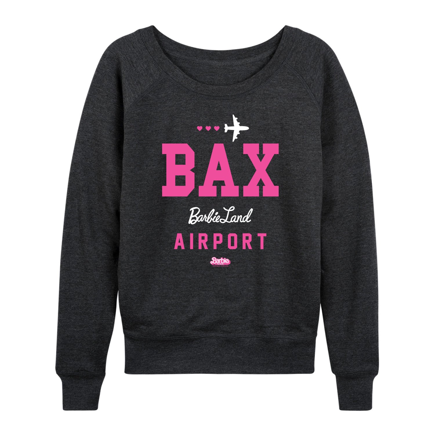 Barbie the Movie - BAK - Barbie Land Airport - Women's Lightweight French Terry Long Sleeve Shirt - Image 2
