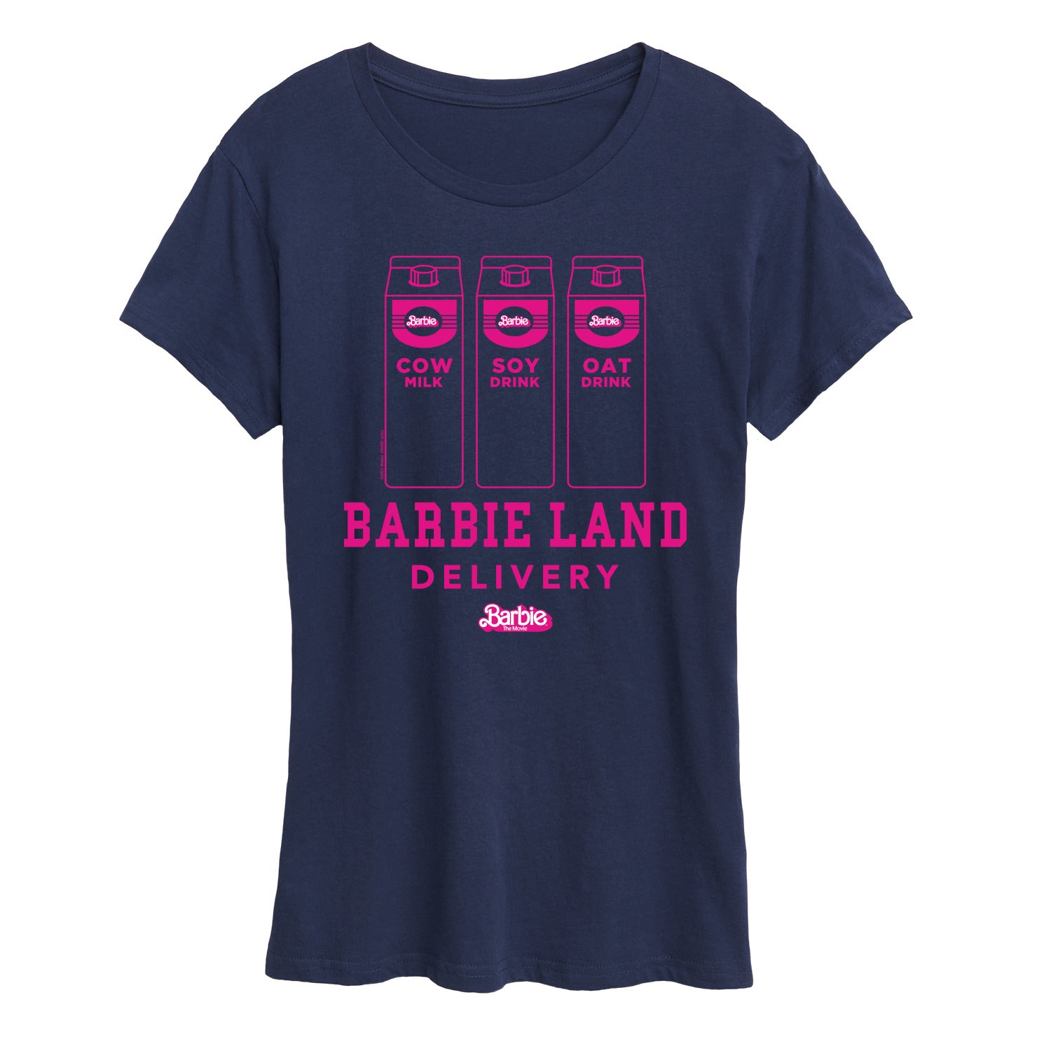 Barbie the Movie - Barbie Land Delivery Milk - Women's Short Sleeve Graphic T-Shirt - Image 2