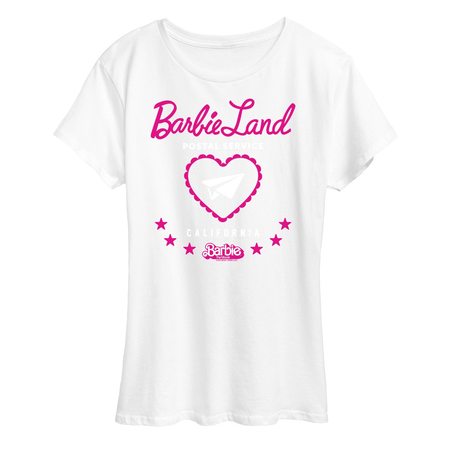 Barbie the Movie - Barbie Land Postal Service - Women's Short Sleeve Graphic T-Shirt - Image 3