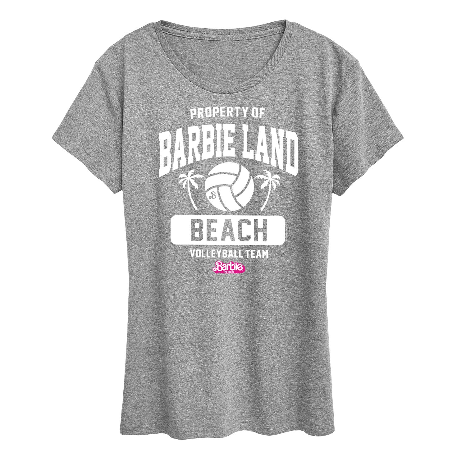 Barbie the Movie - Property of Barbie Land Beach Volleyball - Women's Short Sleeve Graphic T-Shirt - Image 2