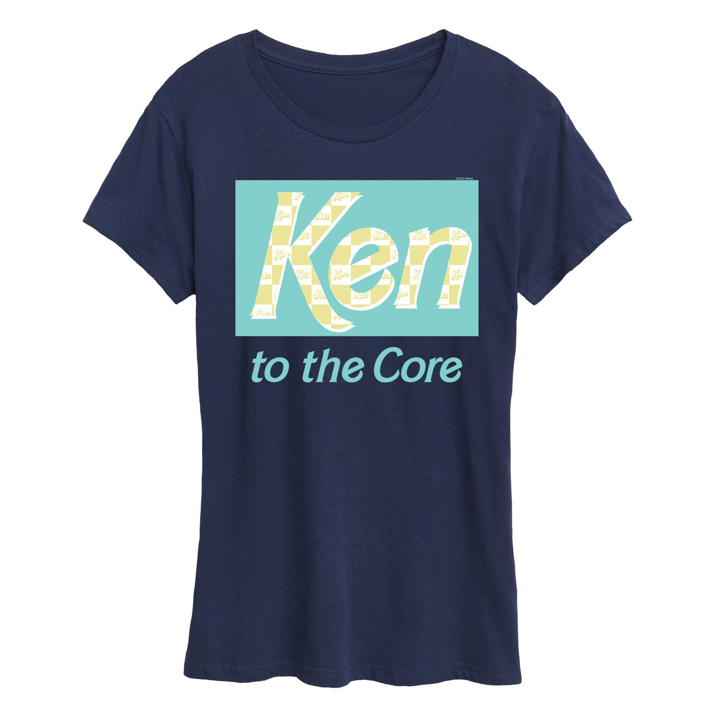 Barbie - Ken to the Core - Checked Style - Women's Short Sleeve Graphic T-Shirt - Image 2