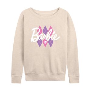 Barbie - Argyle - Women's Lightweight French Terry Long Sleeve Shirt
