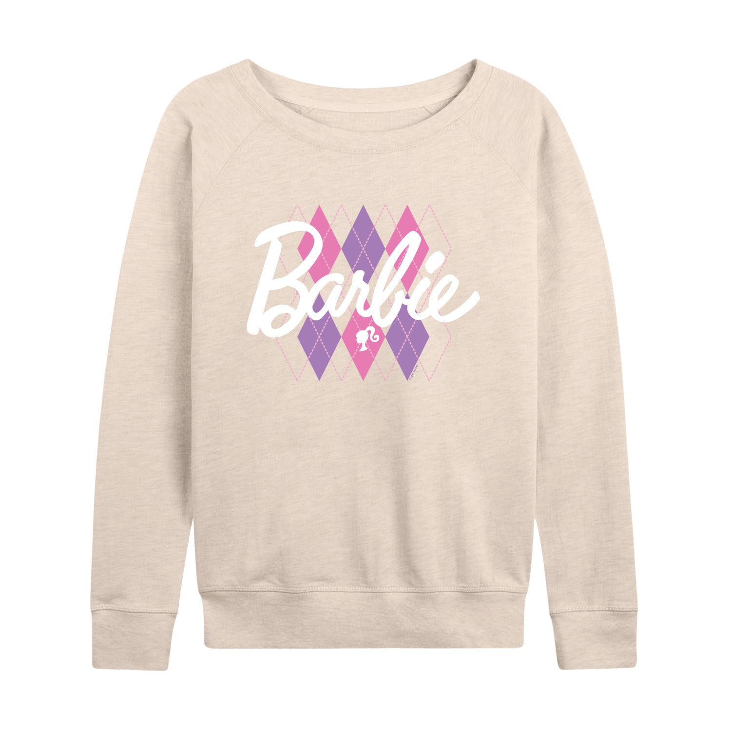 Barbie - Argyle - Women's Lightweight French Terry Long Sleeve Shirt