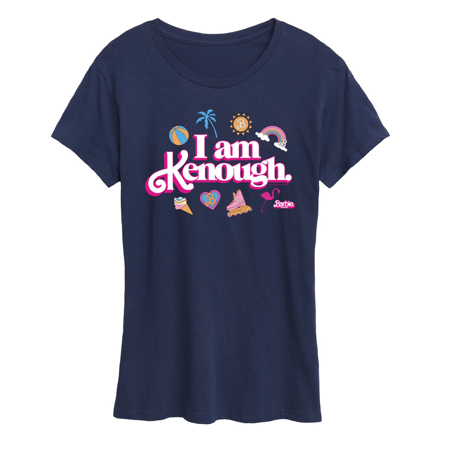 Barbie The Movie - I Am Kenough Icons - Women's Short Sleeve Graphic T-Shirt - Image 3