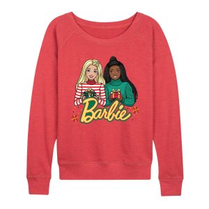 Barbie - Winter Holiday Friends - Women's Lightweight French Terry Long Sleeve Shirt