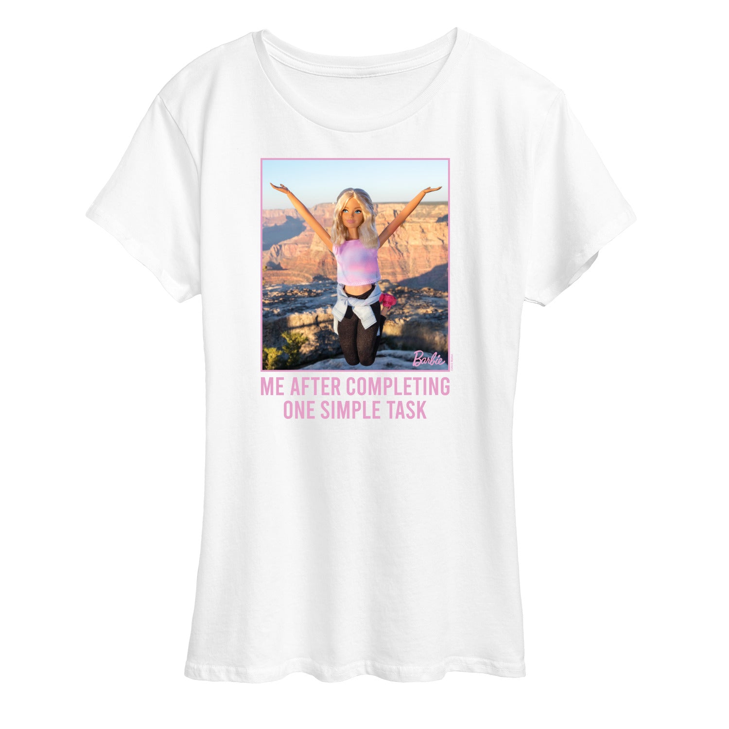 Barbie - One Simple Task - Women's Short Sleeve Graphic T-Shirt - Image 4