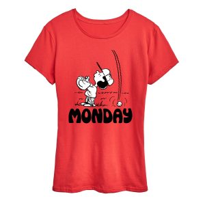 Peanuts - Lucy Monday - Women's Short Sleeve Graphic T-Shirt