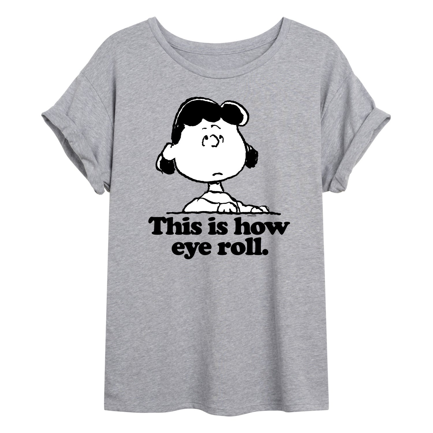 Peanuts - Lucy This Is How Eye Roll - Women's Oversized T-Shirt - Image 2