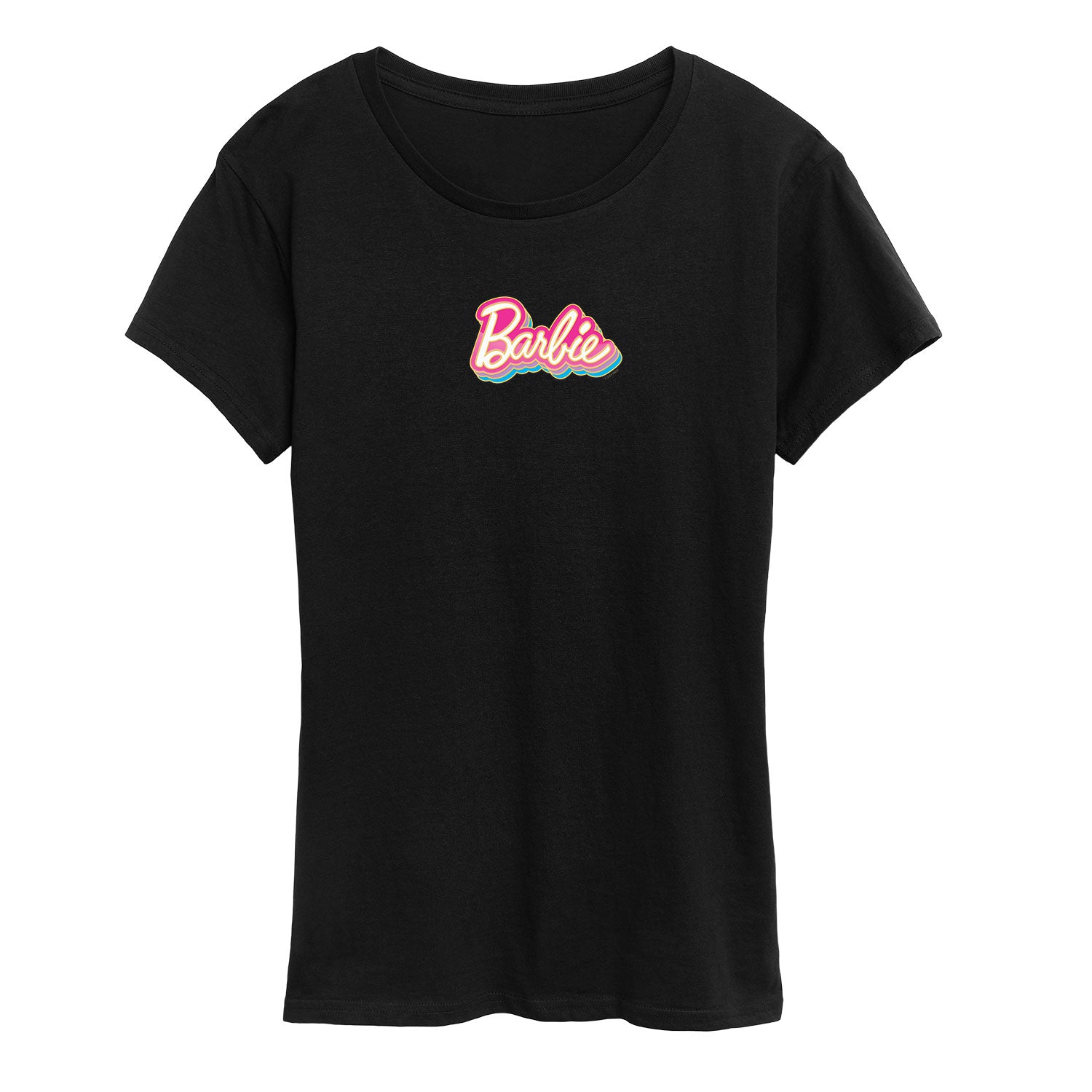 Barbie - Barbie Stacked Logo - Women's Short Sleeve Graphic T-Shirt - Image 2