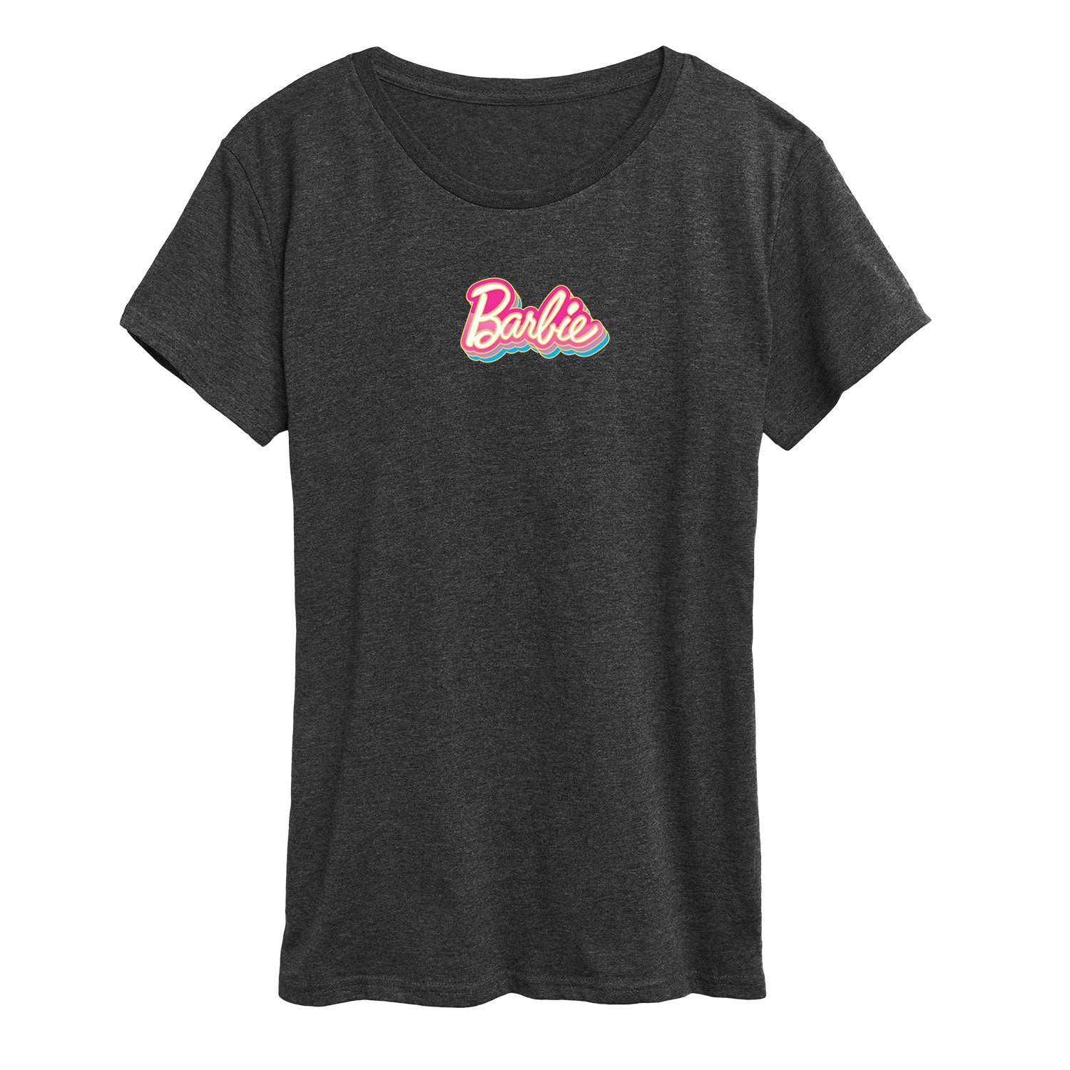 Barbie - Barbie Stacked Logo - Women's Short Sleeve Graphic T-Shirt - Image 3