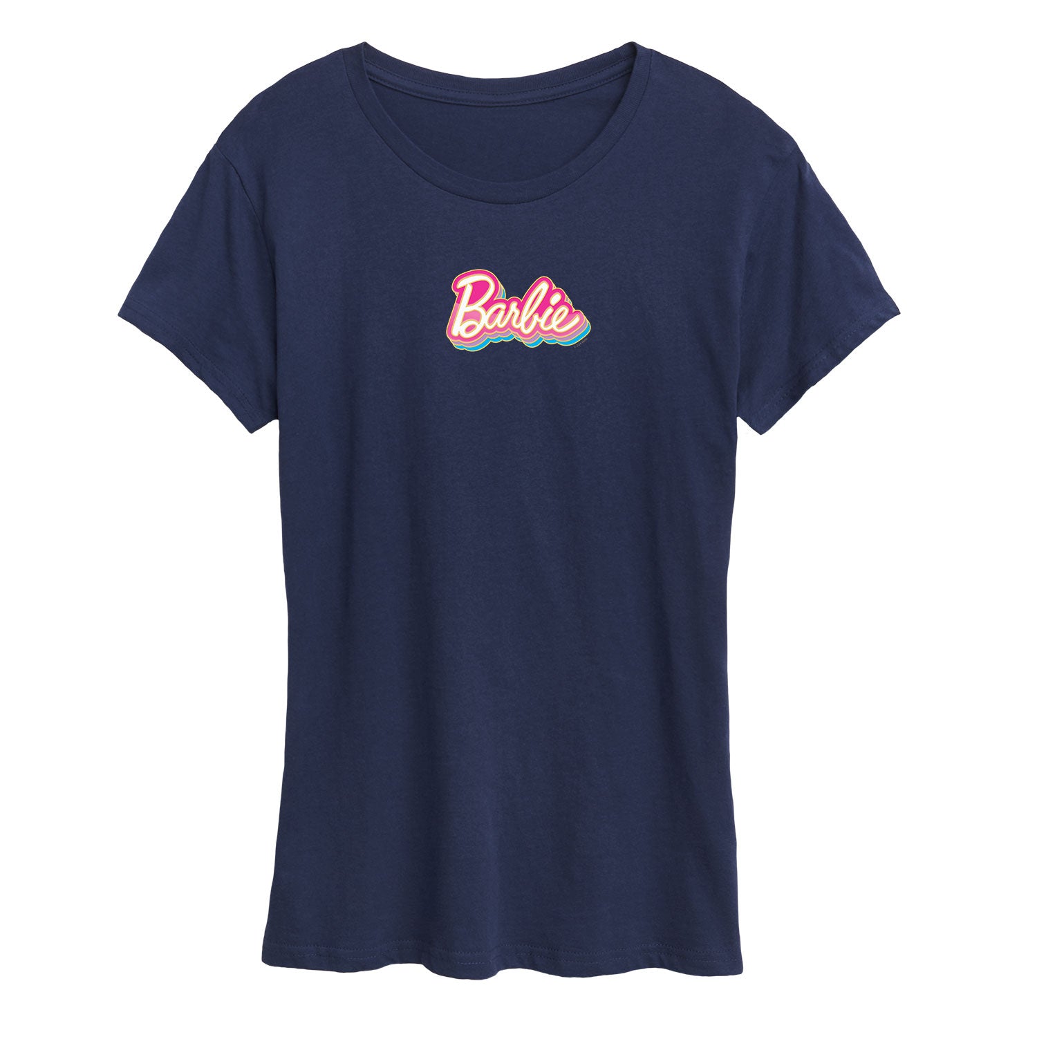 Barbie - Barbie Stacked Logo - Women's Short Sleeve Graphic T-Shirt - Image 4