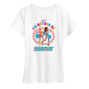 Barbie - Id Rather Be Skatin - Women'S Short Sleeve Graphic T-Shirt