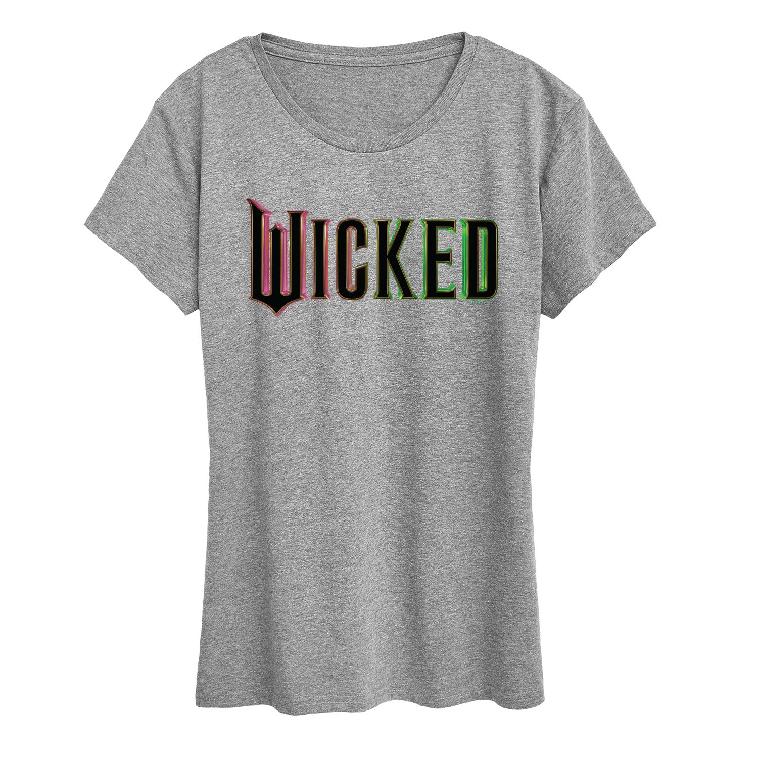 Wicked - Theatrical Rainbow Logo - Women's Short Sleeve Graphic T-Shirt - Image 3