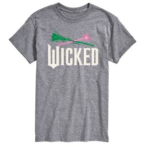 Wicked: Part 2 -  Wand And Broomstick Logo - Men's Short Sleeve Graphic T-Shirt
