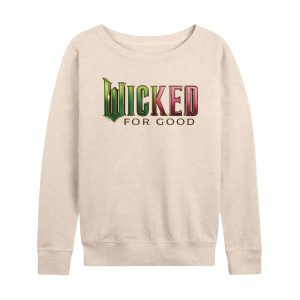 Wicked: Part 2 -  For Good Logo - Women's French Terry Long Sleeve Pullover