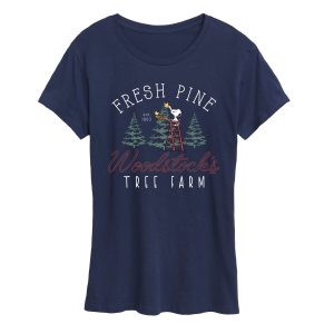 Peanuts - Woodstocks Tree Farm - Women's Short Sleeve Graphic T-Shirt