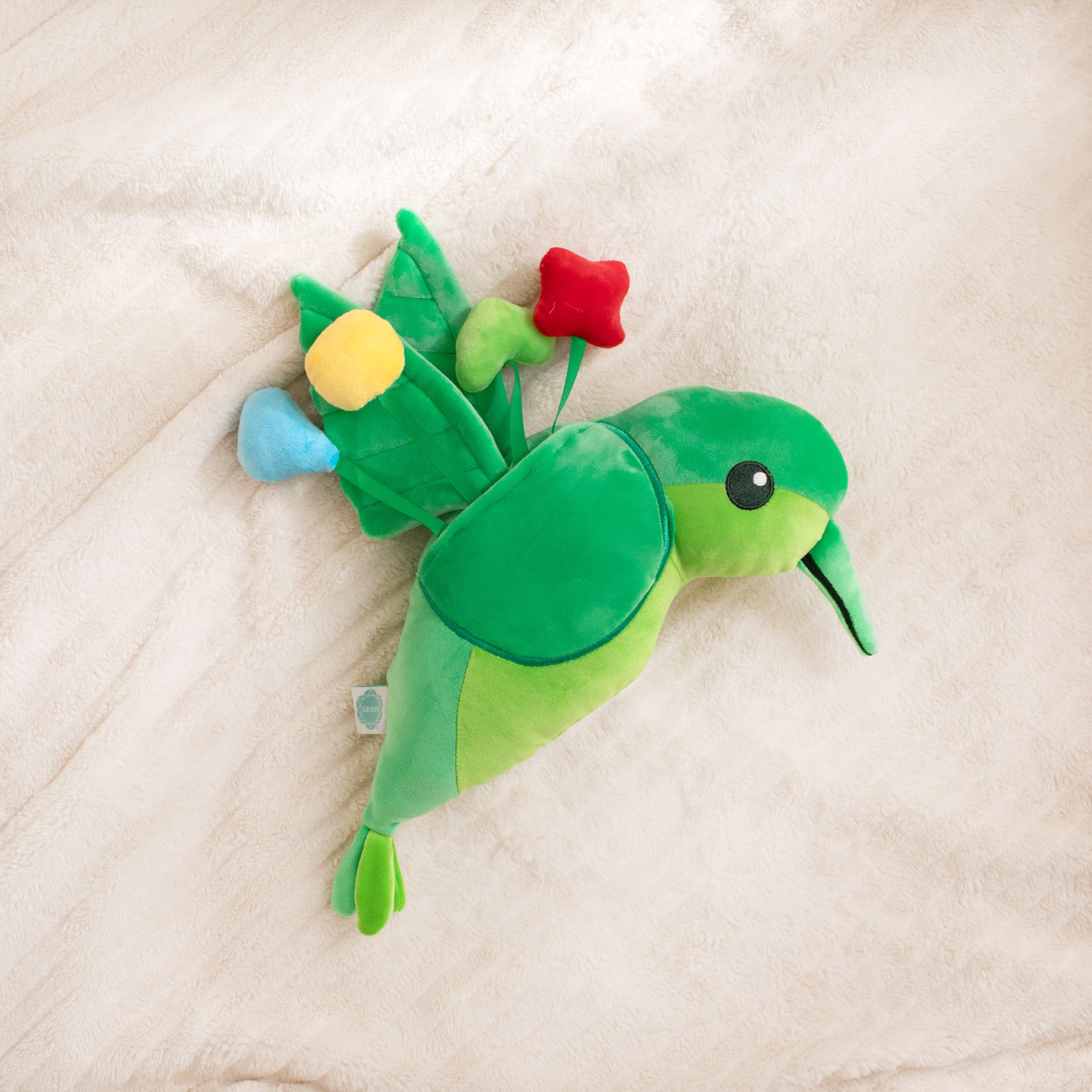 Green Hummingbird SnuggleBuddies Emotions Plush by Generation Mindful - Image 3
