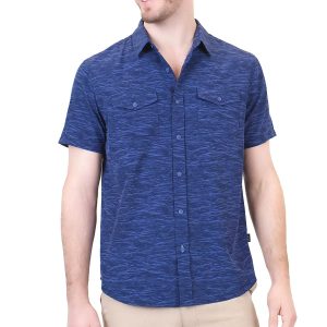 Mountain and Isles Men's 2-Pocket Button Down Shirt