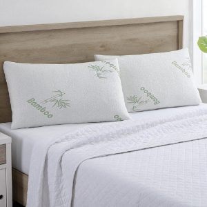 Deluxe Bamboo Memory Foam Pillows - 1 or 2 Pack