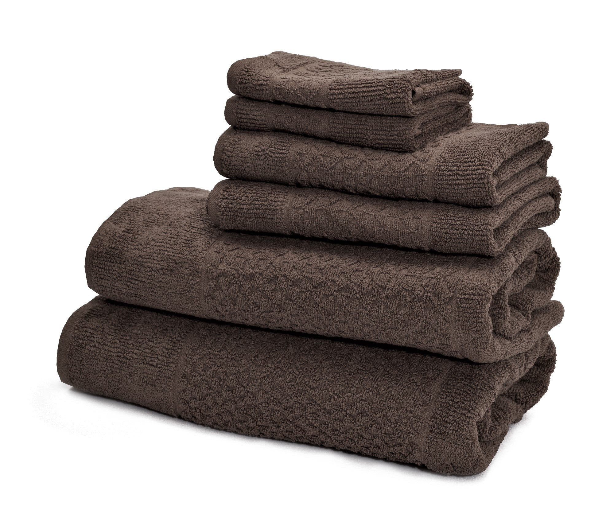 Classic Turkish Towels Mei-Tal Turkish Cotton Jacquard Towel Set of 6 - Image 9