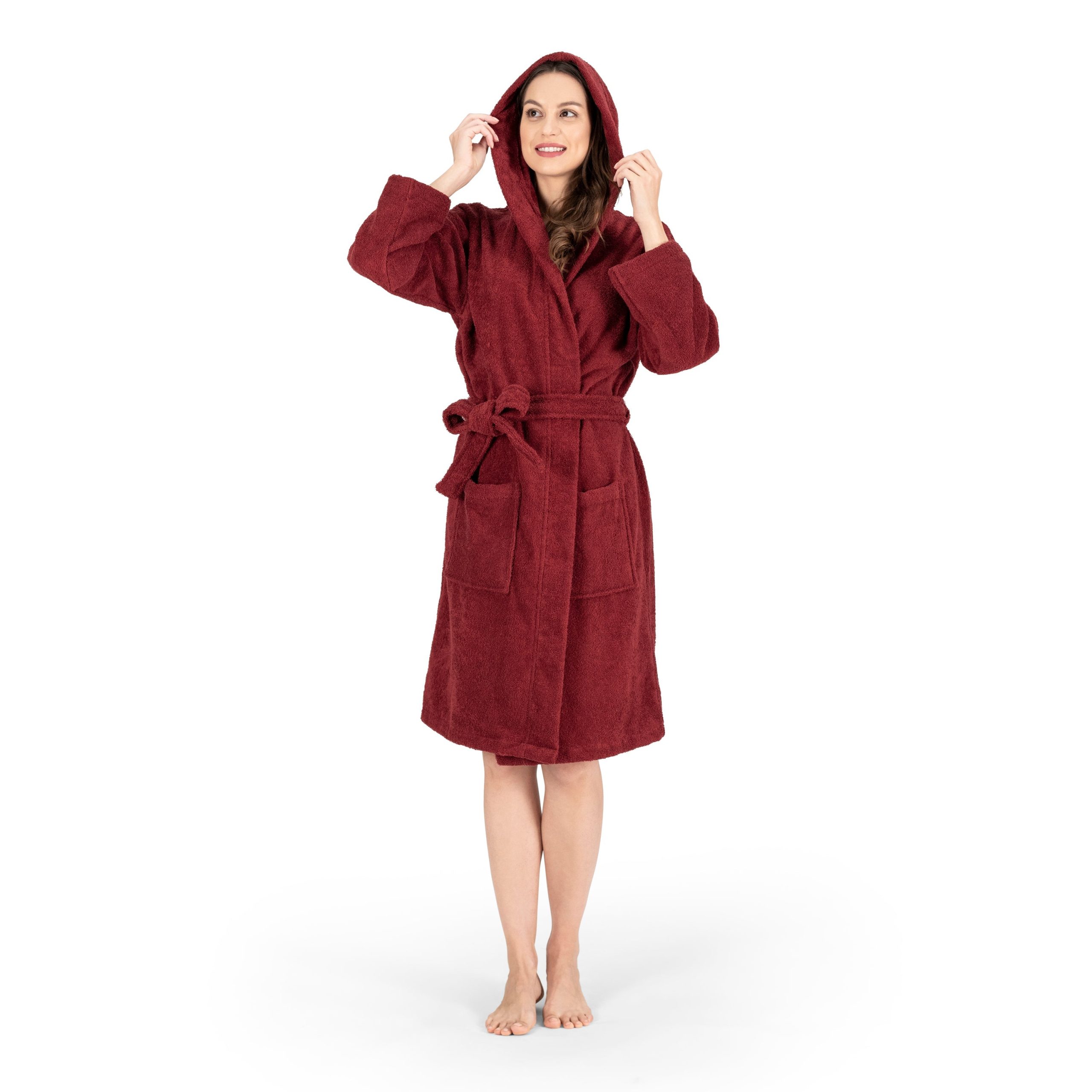 Classic Turkish Towels Nine West Hooded Terry Robe - 100% Turkish Cotton - Image 13